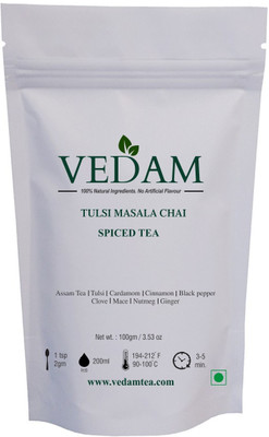 

Vedam Tea Vedam Tulsi, Herbs, Ginger, Spices Black Tea(100 g, Pouch)