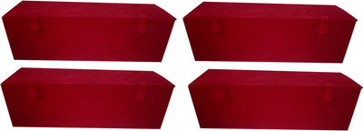 

AFROSE JEWELLERY CASE PACK OF 4 (RED) VALVET BOX Vanity Box (Red) VANITY BOX Vanity Box(Red)