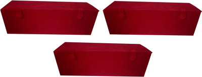 

AFROSE JEWELLERY CASE PACK OF 3 (RED) VALVET BOX Vanity Box (Red) VANITY BOX Vanity Box(Red)