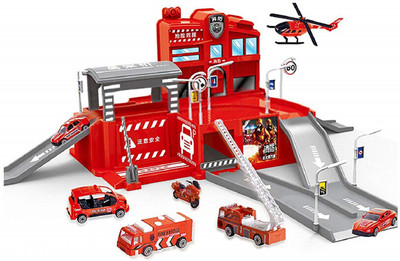 

Charnalia Intellgence Test Game! Fire Brigade Parking Lot-Metal(Red)