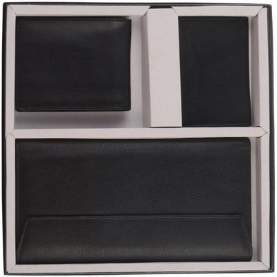 

Leatherman Men Black Genuine Leather Wallet(12 Card Slots)