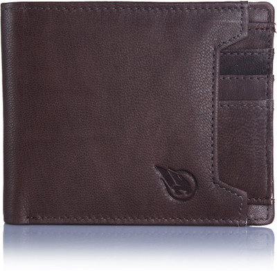 

RUGE Men Brown Genuine Leather Wallet(7 Card Slots), Chocolate