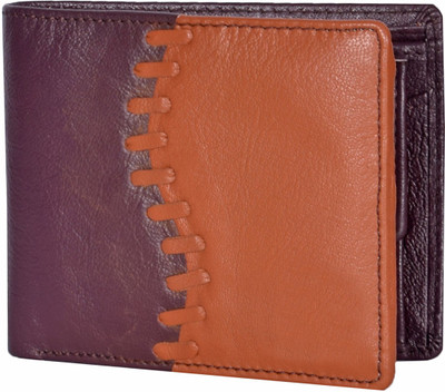

Shockyfi Men Brown Genuine Leather Wallet(7 Card Slots), Brown-tan