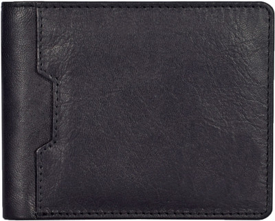 

Huntsman Men Black Genuine Leather Wallet(5 Card Slots)