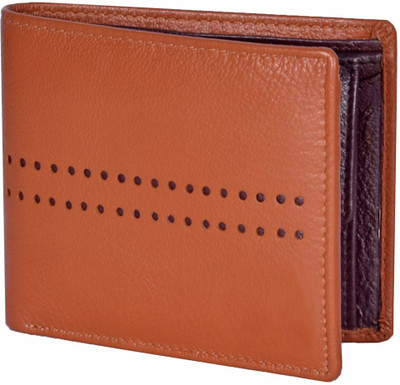 

Toughstance Men Tan Genuine Leather Wallet(4 Card Slots), Tan-brown