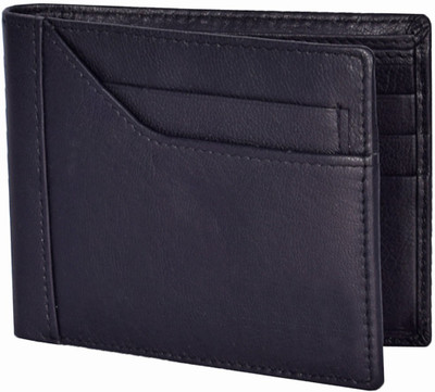 

Zeebros Men Black Genuine Leather Wallet(8 Card Slots)