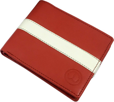 

knW Men Red Artificial Leather Wallet(3 Card Slots)