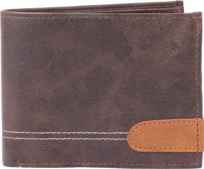 

fledge Men Brown Genuine Leather Wallet(6 Card Slots), Tan