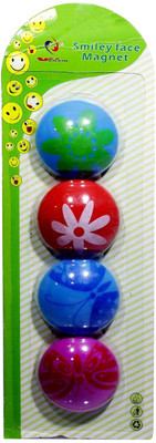 

Aadya Crafts Magnetic Button Flower 4PC