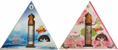 

Kivalo Ⓡ Pure Original Online & Attar Jannat Roll On Attar Combo Pack of 2 x 8 ml with Free 2 x 10 g Bukhoor Coin Floral Attar(Musk)