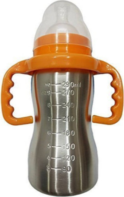 

Guru Kripa Baby Products ™ Presents Thermal Insulation Baby Feeding Bottle In Stainless Steel (Yellow) - 290 ml(Yellow)