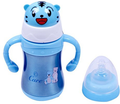 

Guru Kripa Baby Products Presents 240 ml Multifnctional Baby Food Grade Cartoon Print Stainles Steel Feeding Bottle Cum Straw Cum Sipper With Silicone Straw Thermos Flask Vacuum Water Bottle Attractive Color And Beautiful Design (12 Hours Hot-Cold Tempera