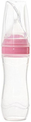 

Guru Kripa Baby Products  Presents Baby Squeezy Food Grade Silicone Spoon Bottle Feeder for Baby Feeding (Pink, 120 ml) - 120 ml(Pink)