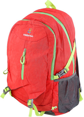 

Fashion Knockout Florecent coloured zips 10 L Backpack(Red)