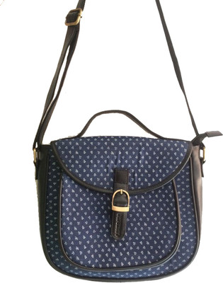 

Papercup Mini Print Blue Sling Sling Bag(Blue, 15 inch)