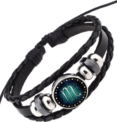 the jewelbox Leather Silver Bracelet