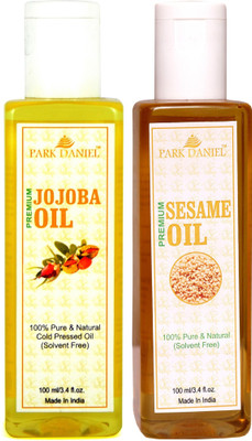 

Park Daniel Premium Jojoba oil and Sesame oil combo pack of 2 bottles of 100 ml(200 ml)(200 ml)