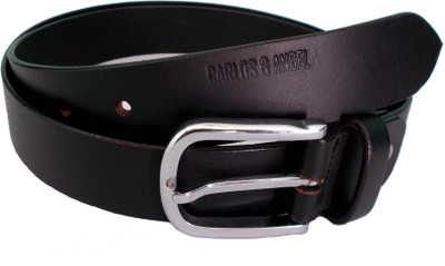 

CARLOS & ANGEL Men Formal Black Genuine Leather Belt