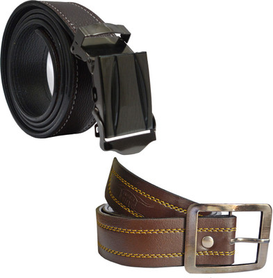 

LOOPA Men Formal Brown Synthetic Belt
