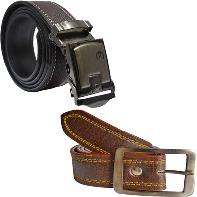 

LOOPA Men Formal Brown Synthetic Belt