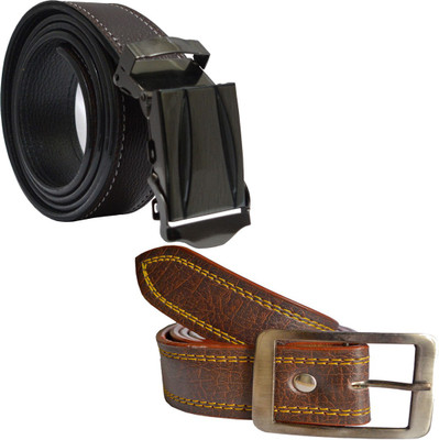 

LOOPA Men Formal Brown Synthetic Belt