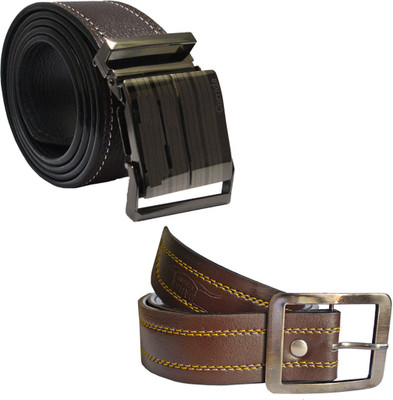 

LOOPA Men Formal Brown Synthetic Belt