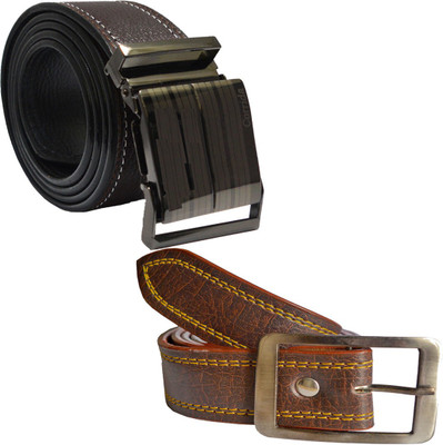

LOOPA Men Formal Brown Synthetic Belt