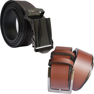 

LOOPA Men Formal Brown Synthetic Belt