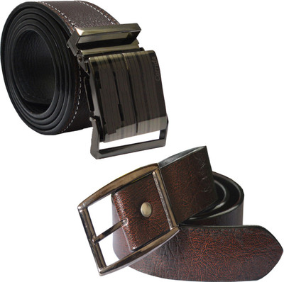 

LOOPA Men Formal Brown Synthetic Belt