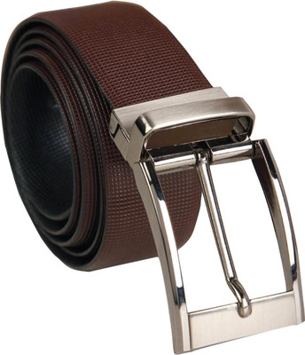 

JusTrack Men Formal Black, Brown Genuine Leather Reversible Belt