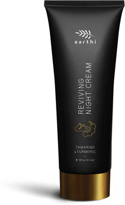 

Earthi Tamarind and Turmeric Reviving Night Cream, Women, Anti Ageing and Anti Wrinkle,All Skin type, Herbal, Sulphate Free, Pure Turmeric Extract(100 g)