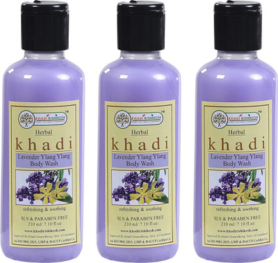 

Khadi Rishikesh Ylang Ylang Body Wash combo set pack of - 3 x 210 ml (630 ml)(630 ml, Pack of 3)