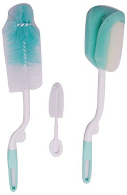 

Guru Kripa Baby Products ™ Presents Rotary Feeding Bottle Brush With Nipple Brush 360 Degree Rotational Freedom For Cleaning Your Baby Feeding Milk Bottles Thick Bristled For Good Cleaning (Green)(Green)