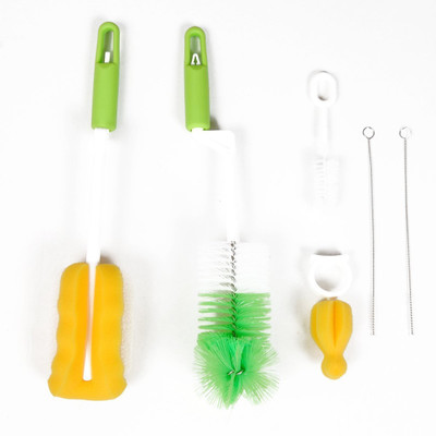 

Guru Kripa Baby Products Gurukripa Rotary Feeding Bottle Brush With Nipple Brush 360 Degree Rotational Freedom For Cleaning Your Baby Feeding Milk Bottles Thick Bristled For Good Cleaning (GREEN)(Green)