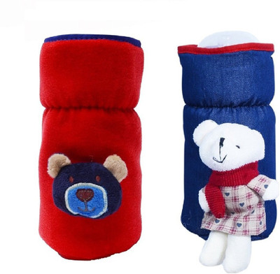 

Guru Kripa Baby Products ™ Presents Philips Avent Bottle Cover Plush Stretchable Baby Feeding Bottle Cover with Handle (Red, (260ml To 330ml))(Red