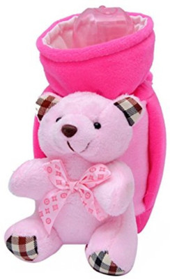 

Guru Kripa Baby Products ™ Present New Born Baby Fancy Cute Feeding Bottle Cover with Soft & Attractive Fancy Cartoon Bottle Cover and Stretchable Soft Velvet Nursing Smiley Teddy Plush Toy for child below Milk Bottle cover with Handel Trusted Brand High