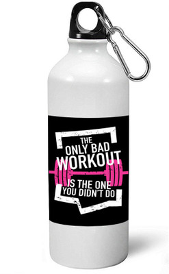 

MUGKIN A054 Gym Special Light weight Sports Aluminium Bottle / Sipper 600 ml Sipper(Pack of 1, White)