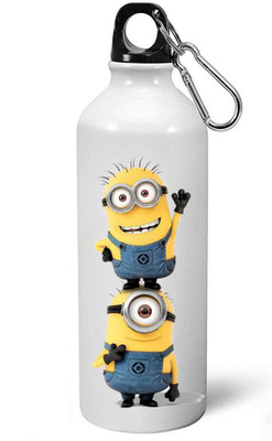 

MUGKIN A050- Minion despicable me Official printed (1 Bottle) ml- 600 ml Sipper(Pack of 1, White)
