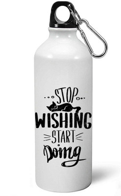 

MUGKIN A031 Special Light weight Sports Aluminium Bottle / Sipper For Gym 600 ml Sipper(Pack of 1, White)