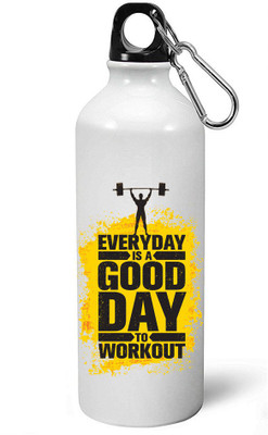 

MUGKIN A060 Gym Special Light weight Sports Aluminium Bottle / Sipper 600 ml Sipper(Pack of 1, White)
