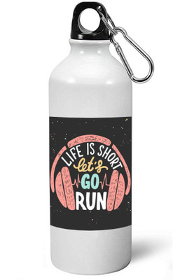 

MUGKIN A059 Gym Special Light weight Sports Aluminium Bottle / Sipper 600 ml Sipper(Pack of 1, White)