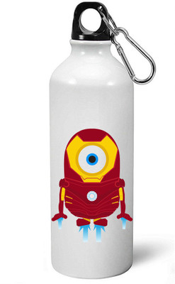

MUGKIN A055- Minion despicable me Official printed (1 Bottle) ml- 600 ml Sipper(Pack of 1, White)