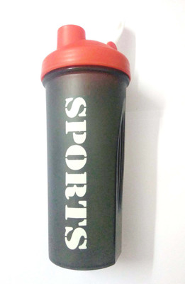 

EMM EMM Finest Virgin Plastic Sports Dark Grey/Red Multicolor Bottle 700 ml Shaker(Pack of 1, Multicolor)