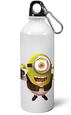 

MUGKIN A016- Minion despicable me Official printed (1 Bottle) ml- 600 ml Sipper(Pack of 1, White)
