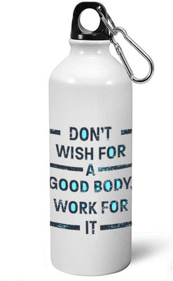 

MUGKIN A42 Special Light weight Sports Aluminium Bottle / Sipper For Gym 750 ml Sipper(Pack of 1, White)