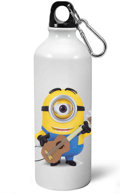 

MUGKIN A31- Minion despicable me Official printed Bottle ML- 600 ml Sipper(Pack of 1, White)