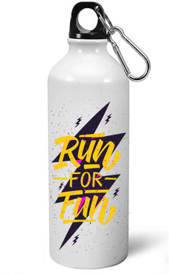 

MUGKIN A058 Gym Special Light weight Sports Aluminium Bottle / Sipper 600 ml Sipper(Pack of 1, White)