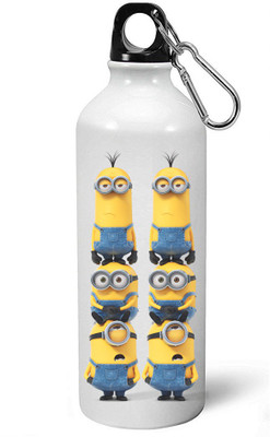 

MUGKIN A69- Minion despicable me Official printed Bottle ml- 750 ml Sipper(Pack of 1, White)