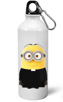 

MUGKIN A054- Minion despicable me Official printed (1 Bottle) ml- 600 ml Sipper(Pack of 1, White)
