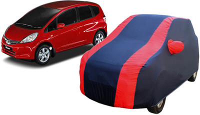 MOBIROY Car Cover For Honda Jazz (With Mirror Pockets)(Blue)